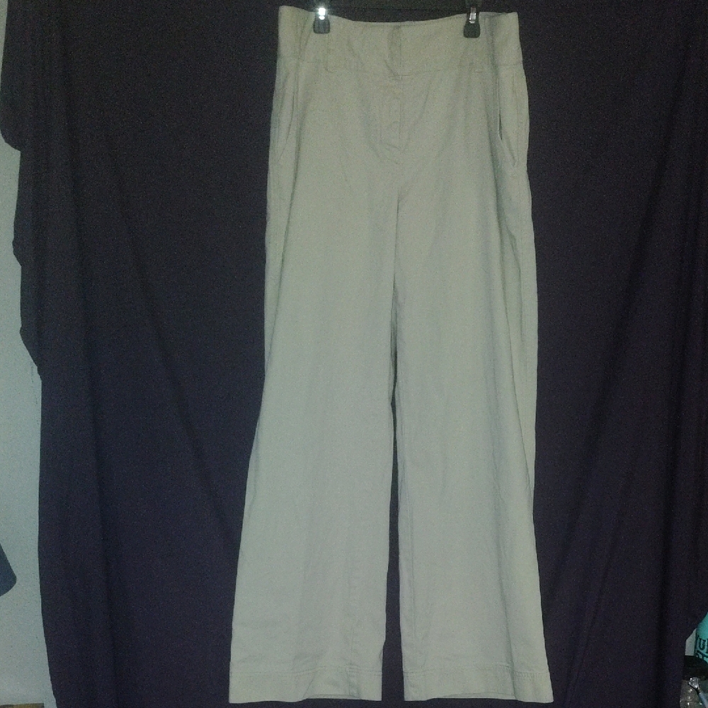 Tommy Hilfiger Women's Beige Wide Leg Pants